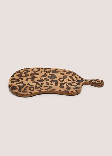 Leopard Print Wooden Board