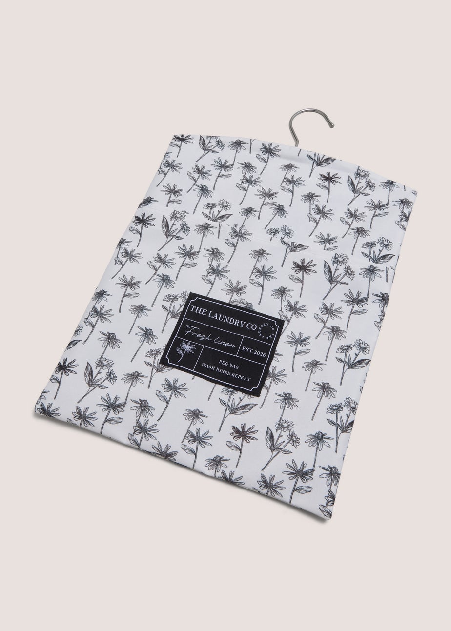 Floral Laundry Co Peg Bag