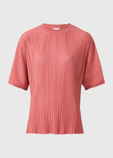 Dusty Pink Pleated Co Ord Top
