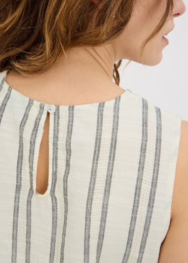 Cream Stripe Vets Co Ord Top