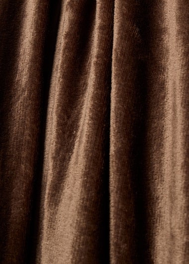 Brown Plain Fleece Throw