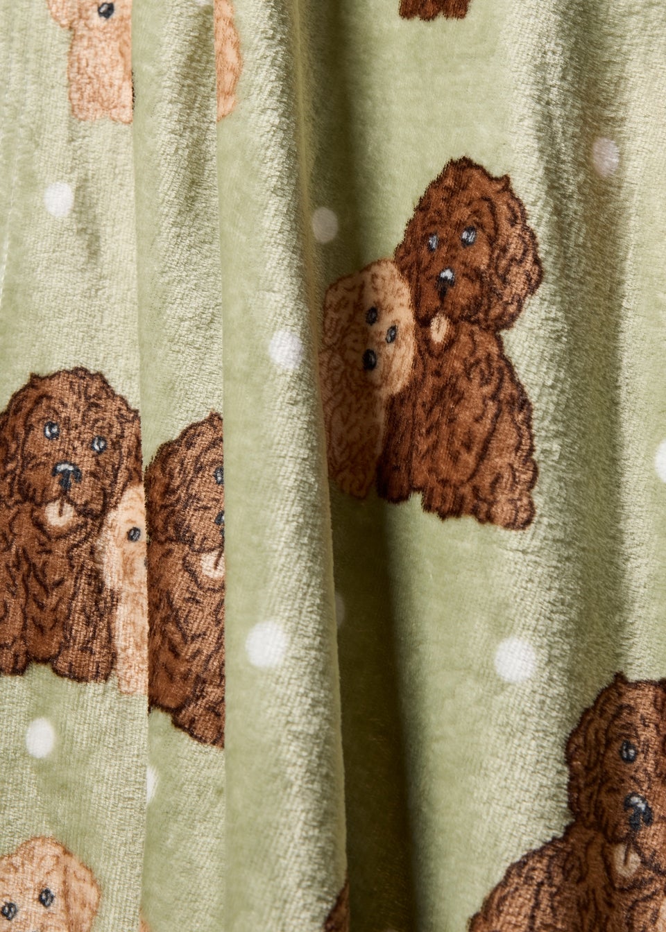 Green Cockapoo Duo Throw