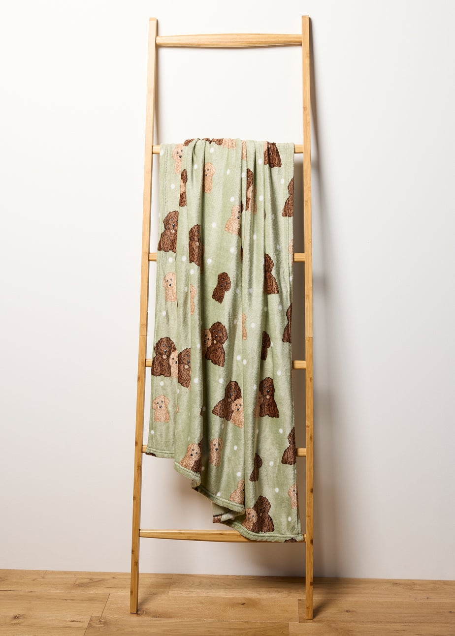 Green Cockapoo Duo Throw