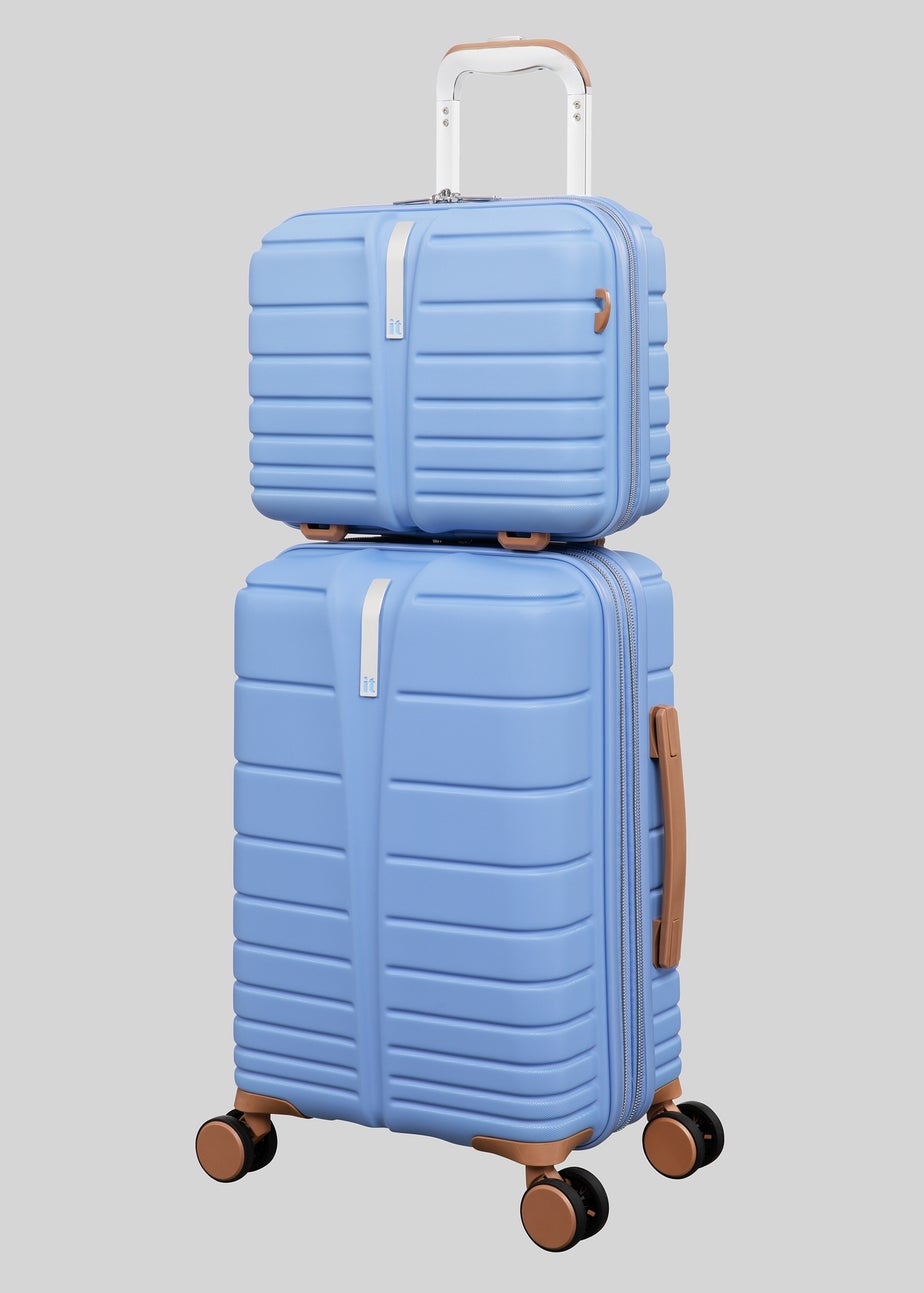 IT Luggage Blue Fascinate Hard Suitcase