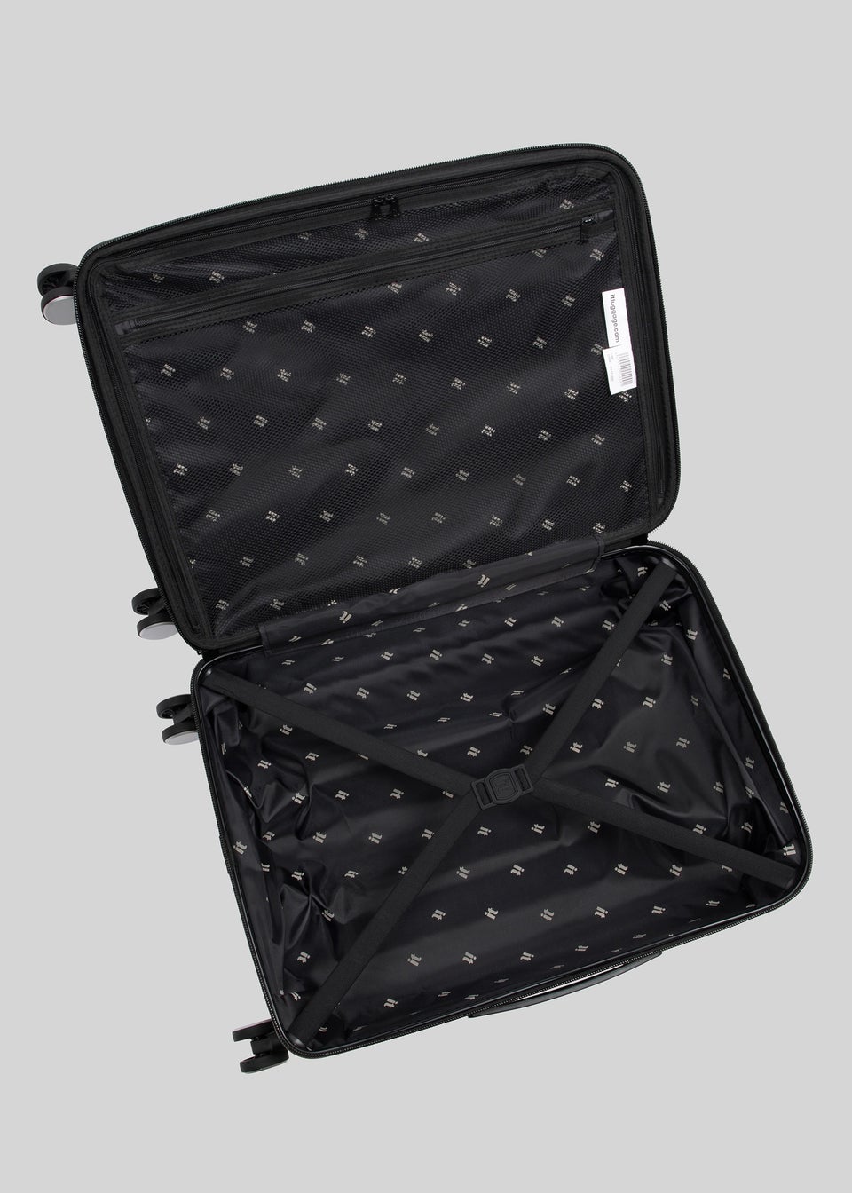 IT Luggage Cream Inclining Hard Suitcase