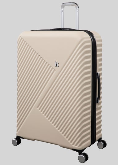 IT Luggage Cream Inclining Hard Suitcase