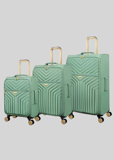 IT Luggage Matcha Green Desirable Soft Suitcase