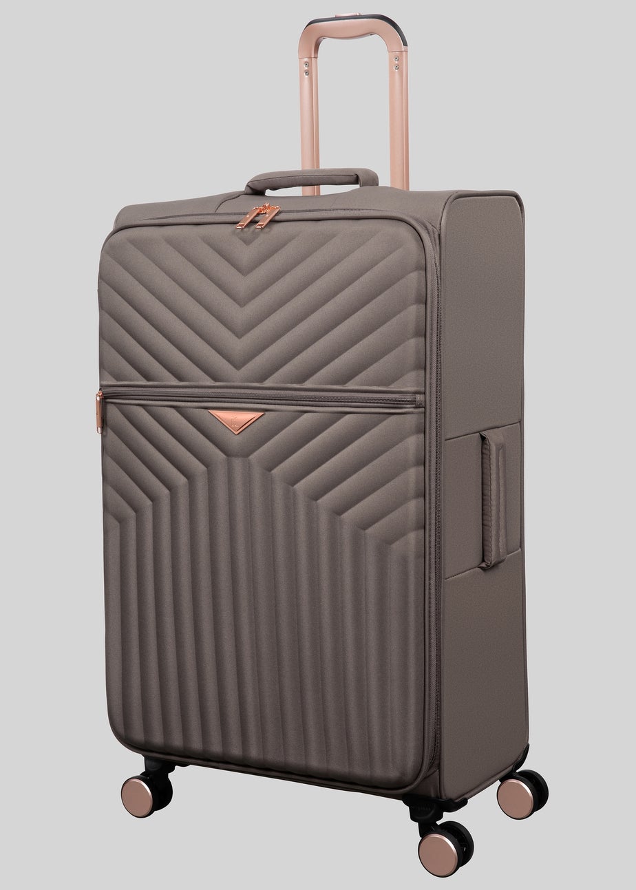 IT Luggage Rock Brown Desirable Soft Suitcase
