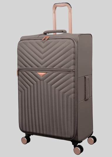 IT Luggage Rock Brown Desirable Soft Suitcase