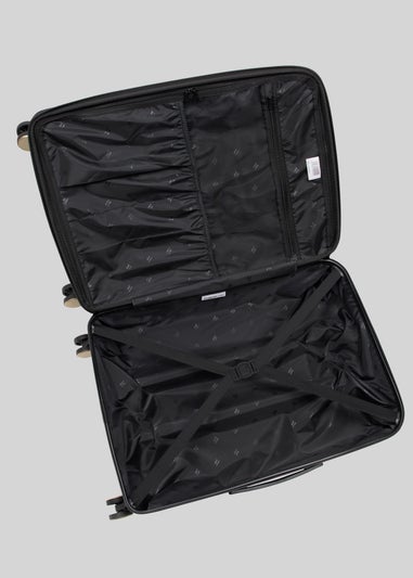 IT Luggage Sheen Cow Print Hard Suitcase