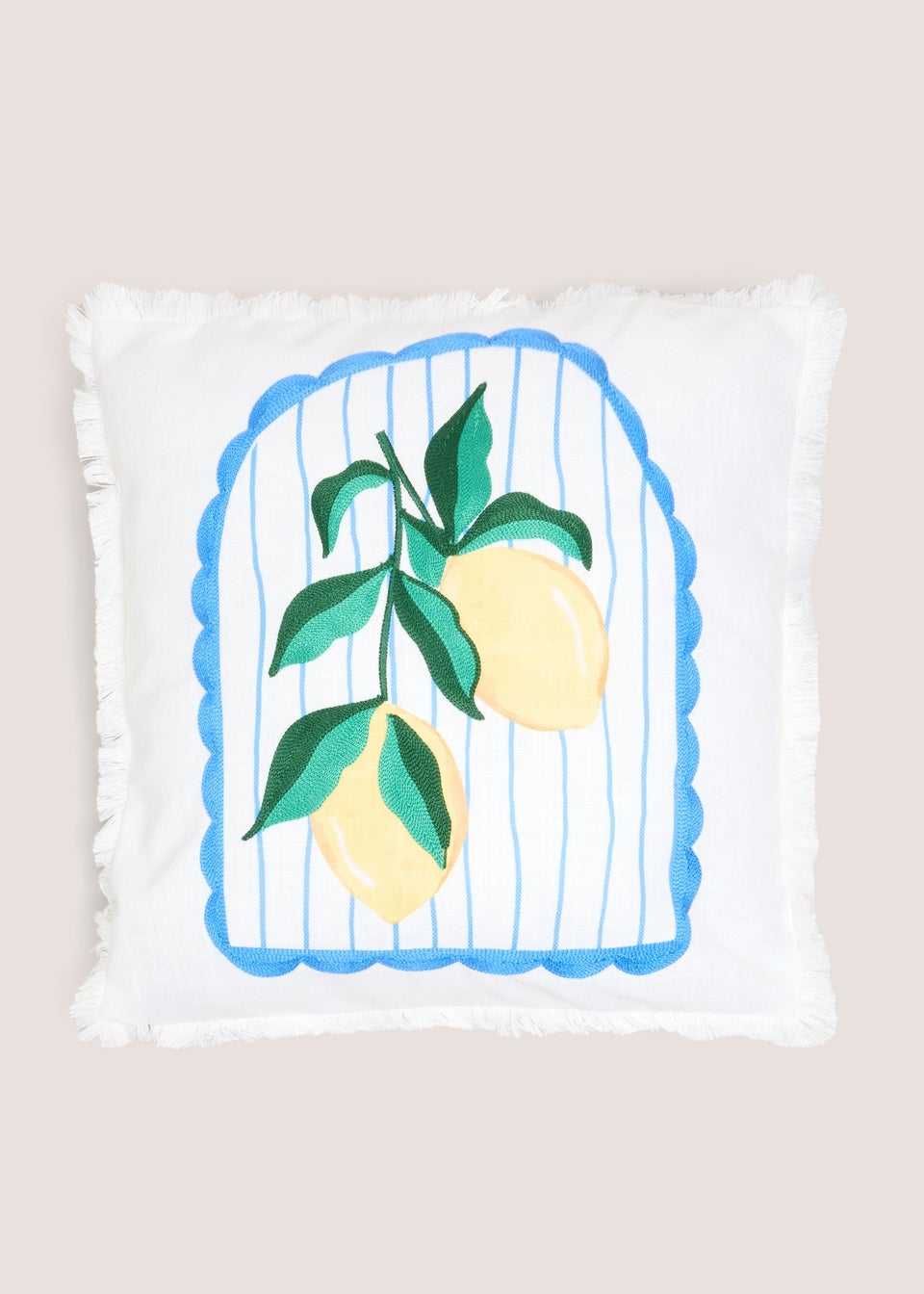 Amalfi Lemon Sequin Cushion