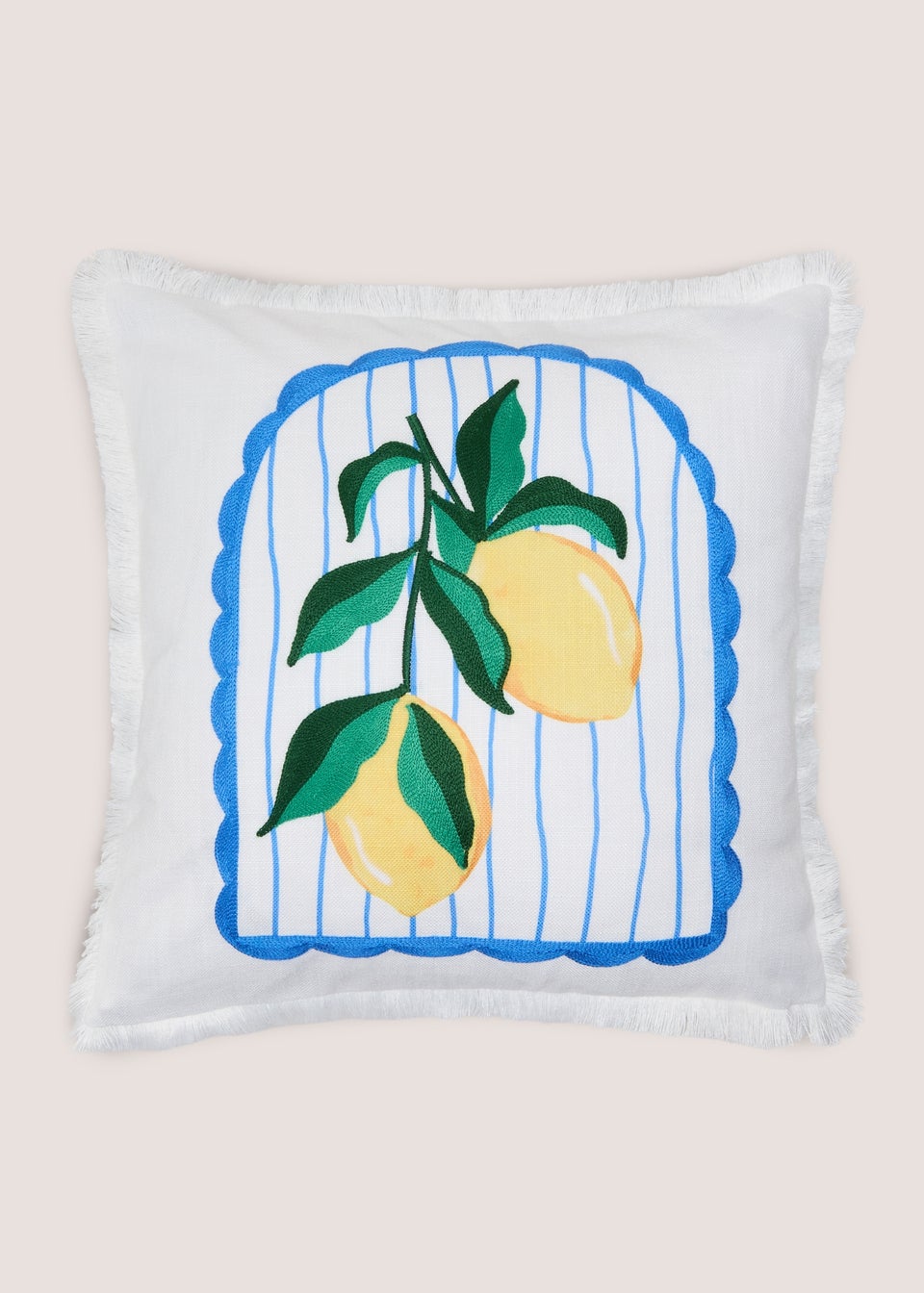 Amalfi Lemon Sequin Cushion