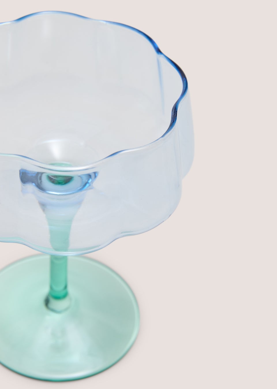 Blue Two Tone Wine Glass