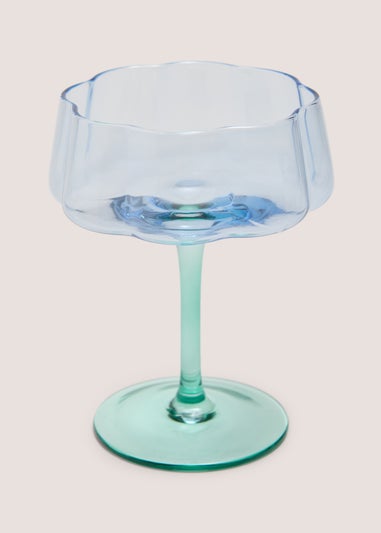 Blue Two Tone Wine Glass