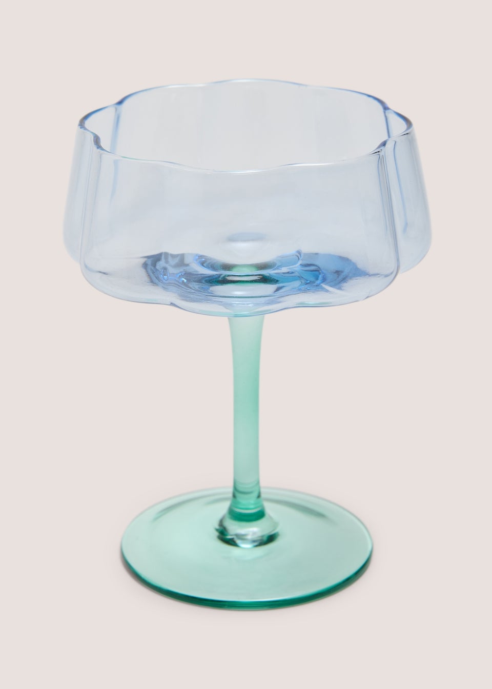 Blue Two Tone Wine Glass