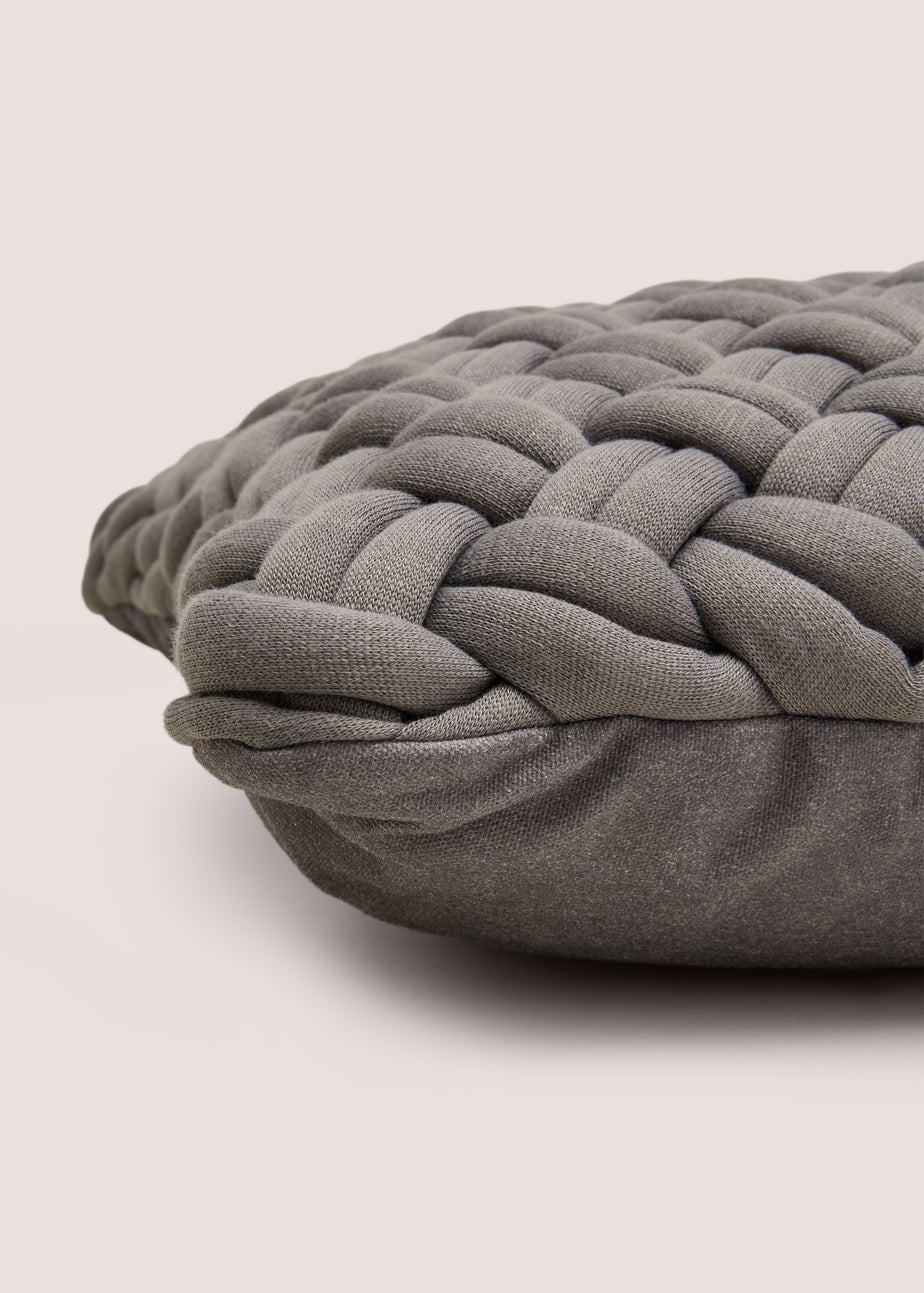 Grey Knot Cushion