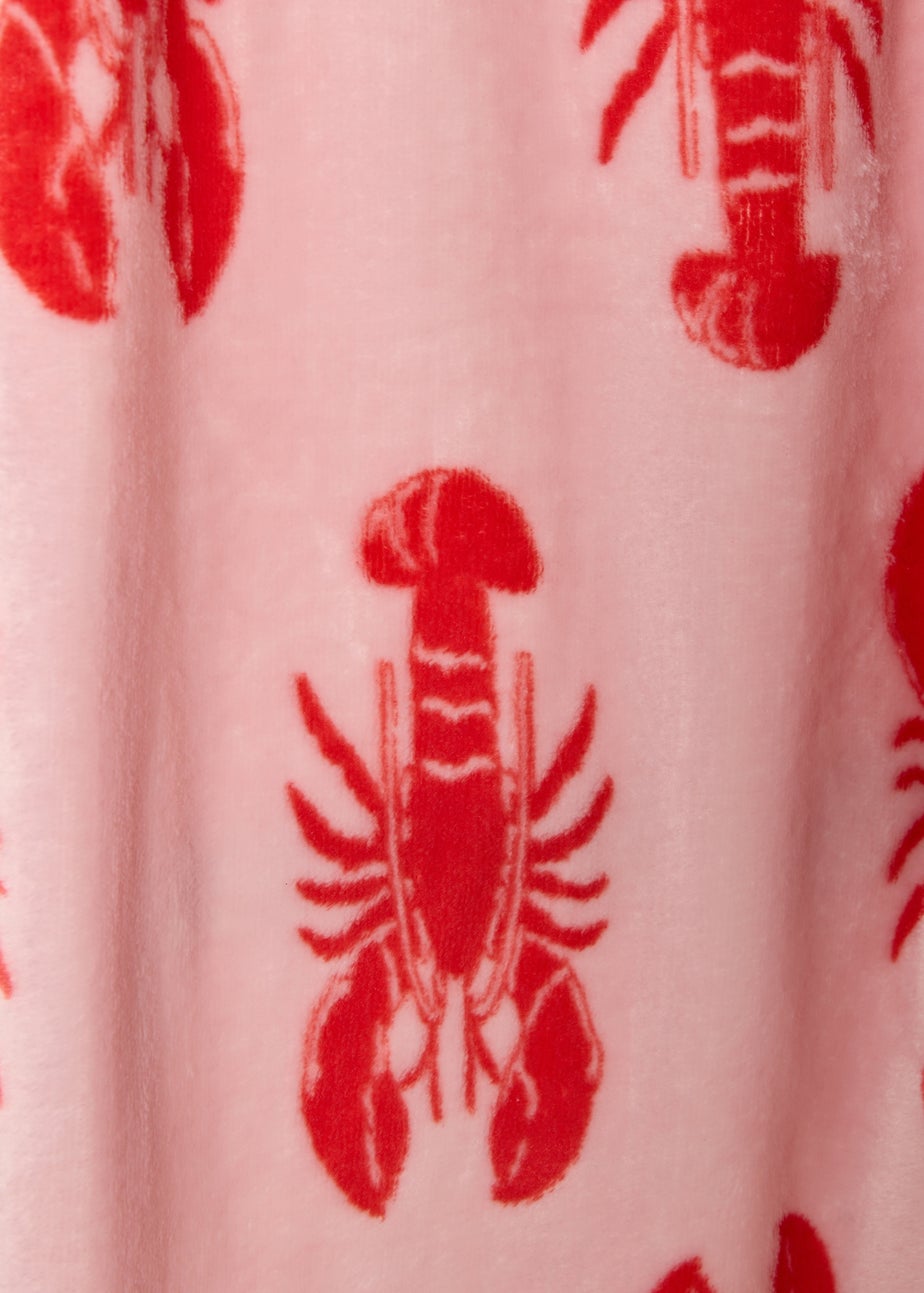 Pink Lobster Throw