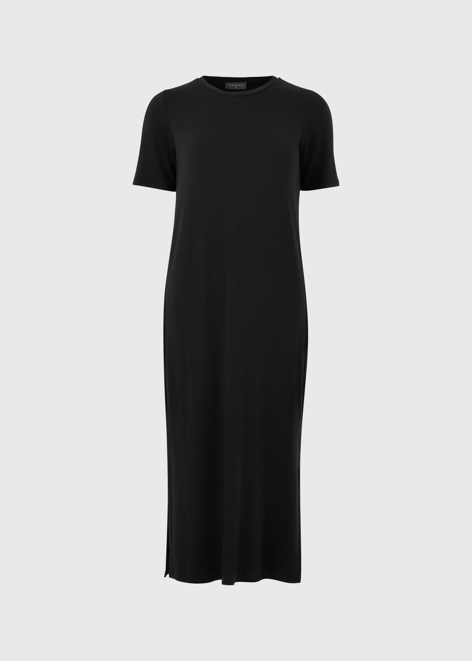 Black T-Shirt Midi Dress