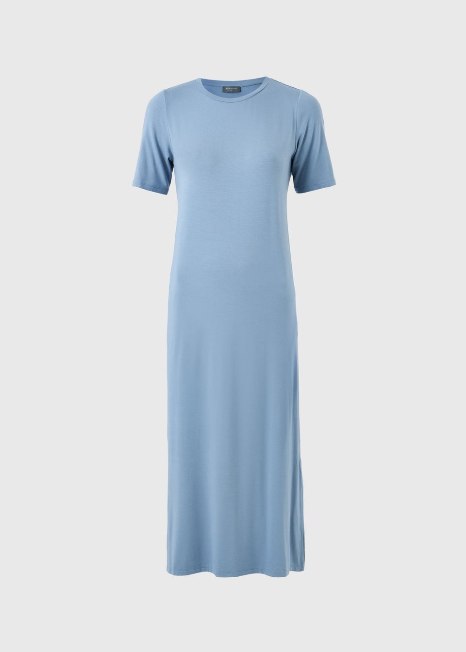 Light Blue T-Shirt Midi Dress
