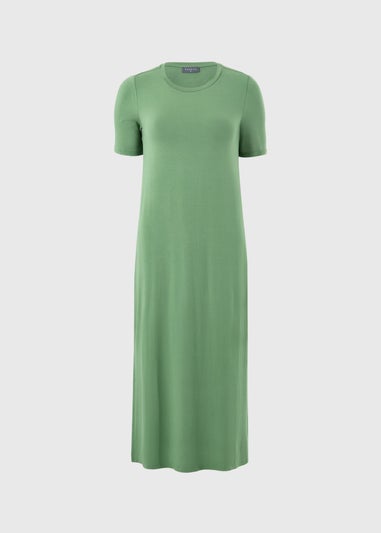 Green T-Shirt Midi Dress