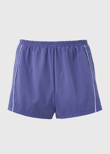 Souluxe Blue Piped Running Shorts