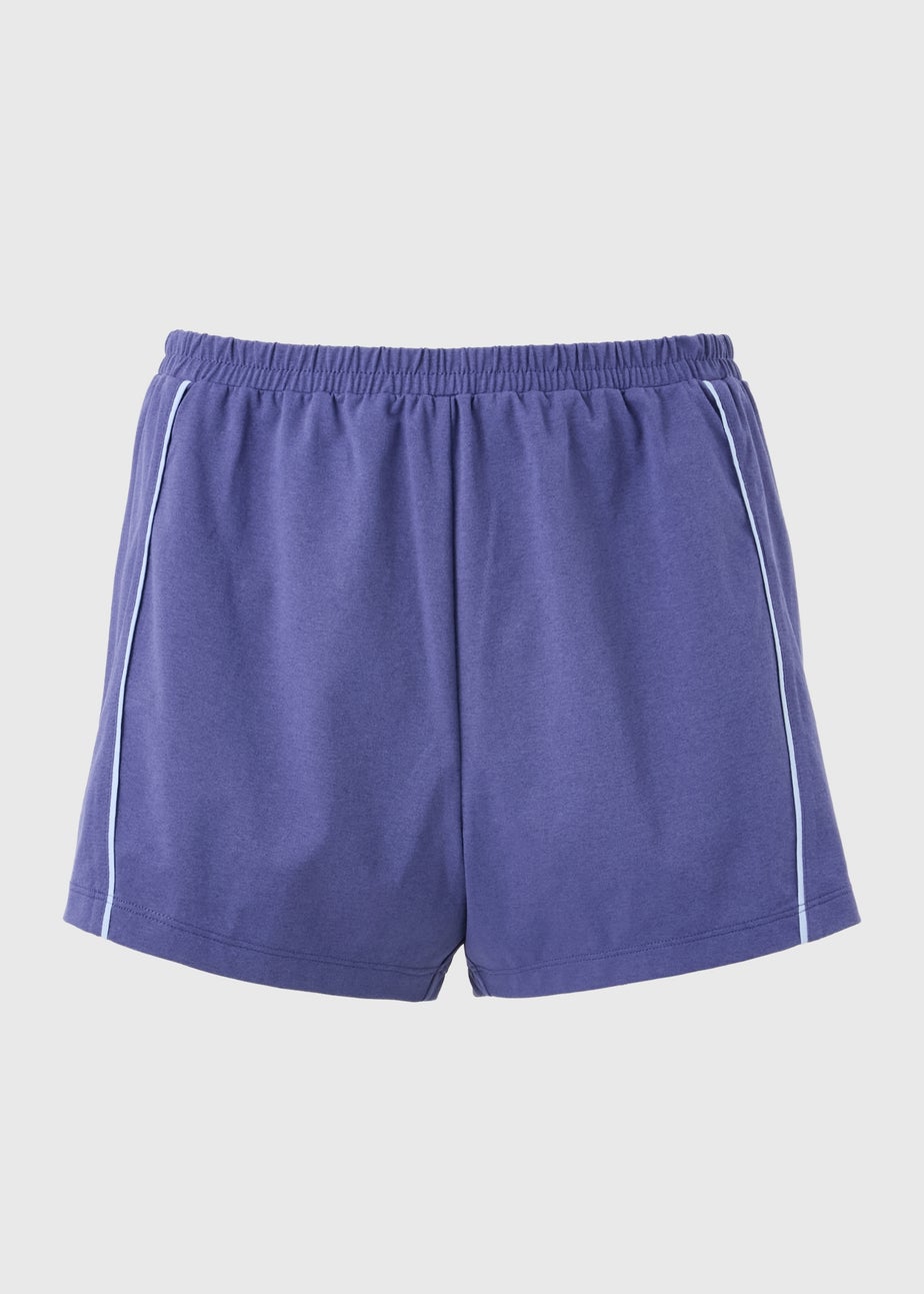 Souluxe Blue Piped Running Shorts