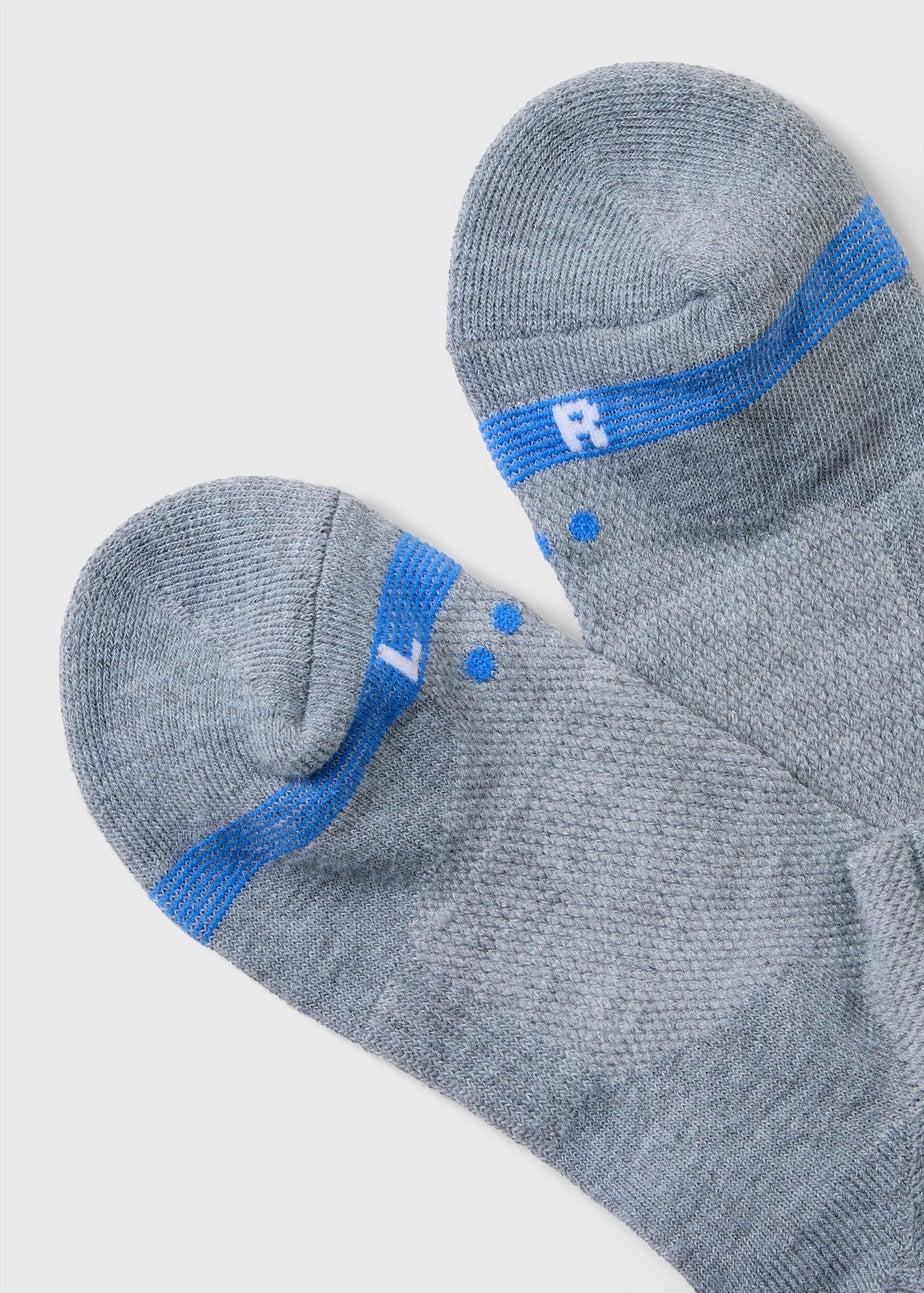 Souluxe 5 Pack Blue Trainer Liner Socks