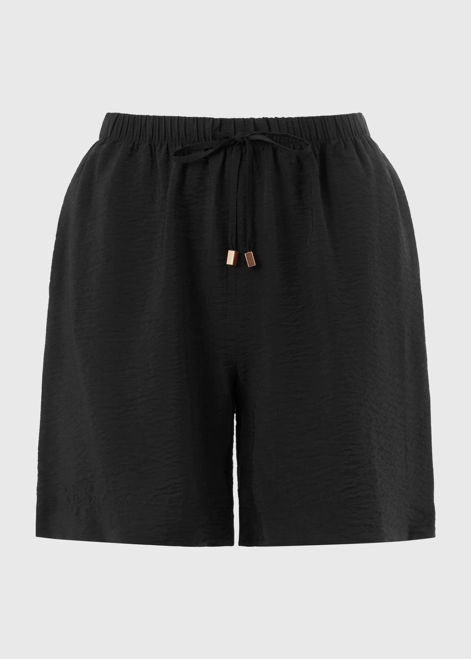 Black Tie Waist Shorts