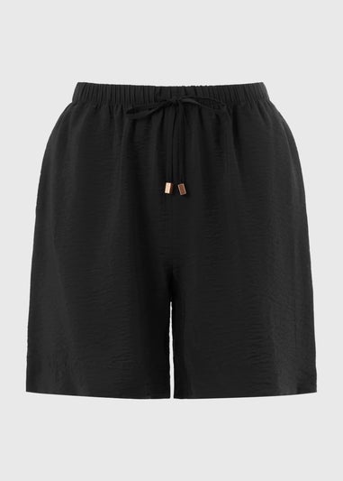 Black Tie Waist Shorts