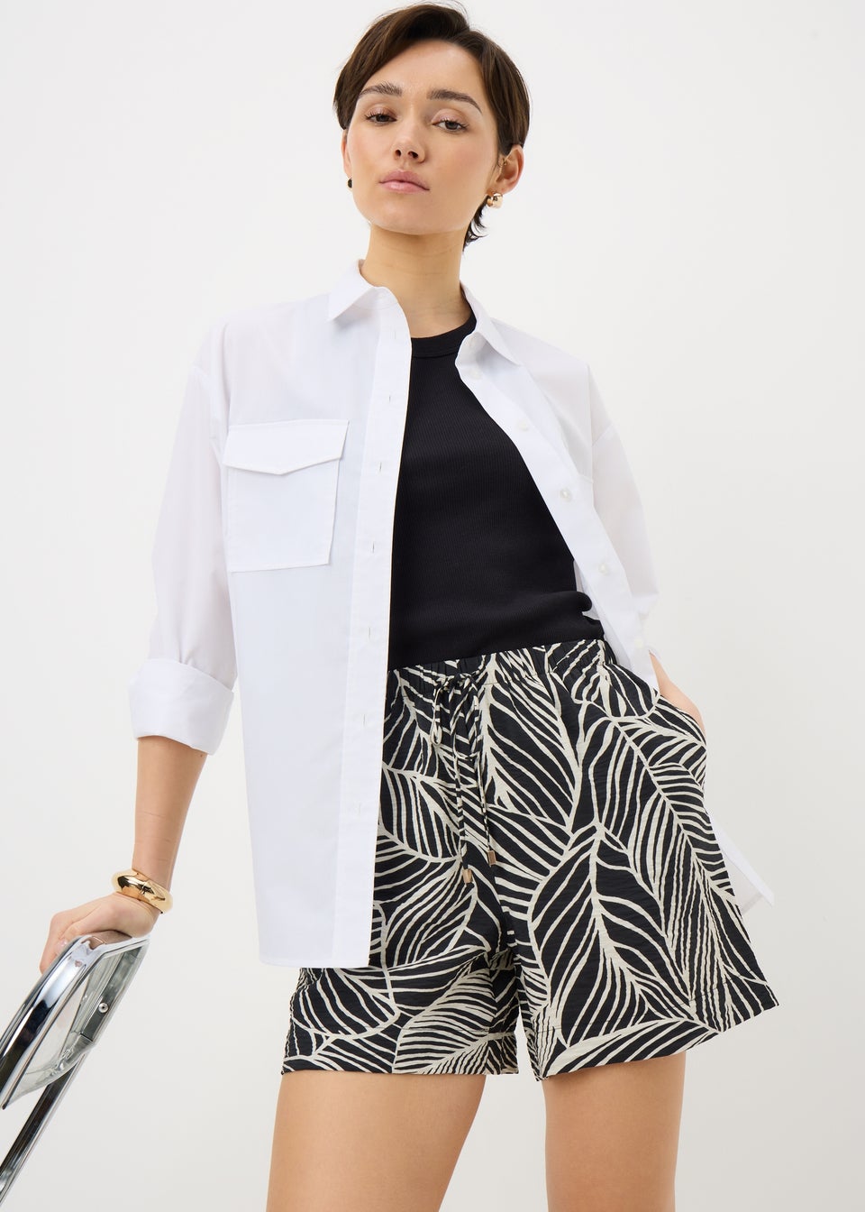 Black Leaf Airflow Shorts