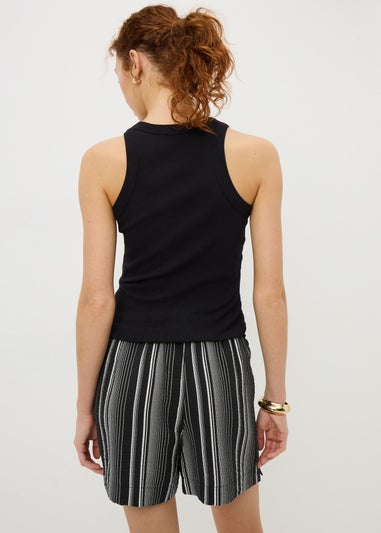 Black Stripe Airflow Shorts