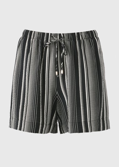 Black Stripe Airflow Shorts