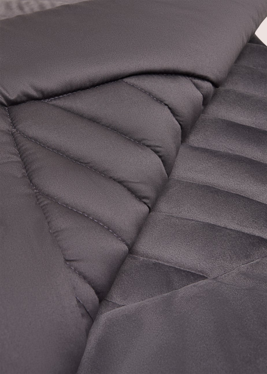 Charcoal Luxe Plush Velvet Bedspread