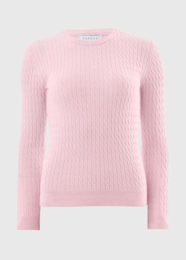 Light Pink Baby Cable Jumper