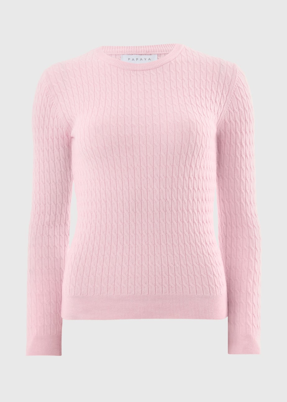 Light Pink Baby Cable Jumper