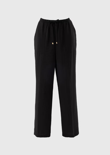 Black Airflow Tapered Trousers