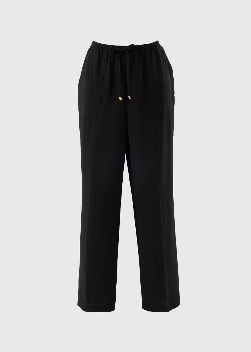 Black Airflow Tapered Trousers