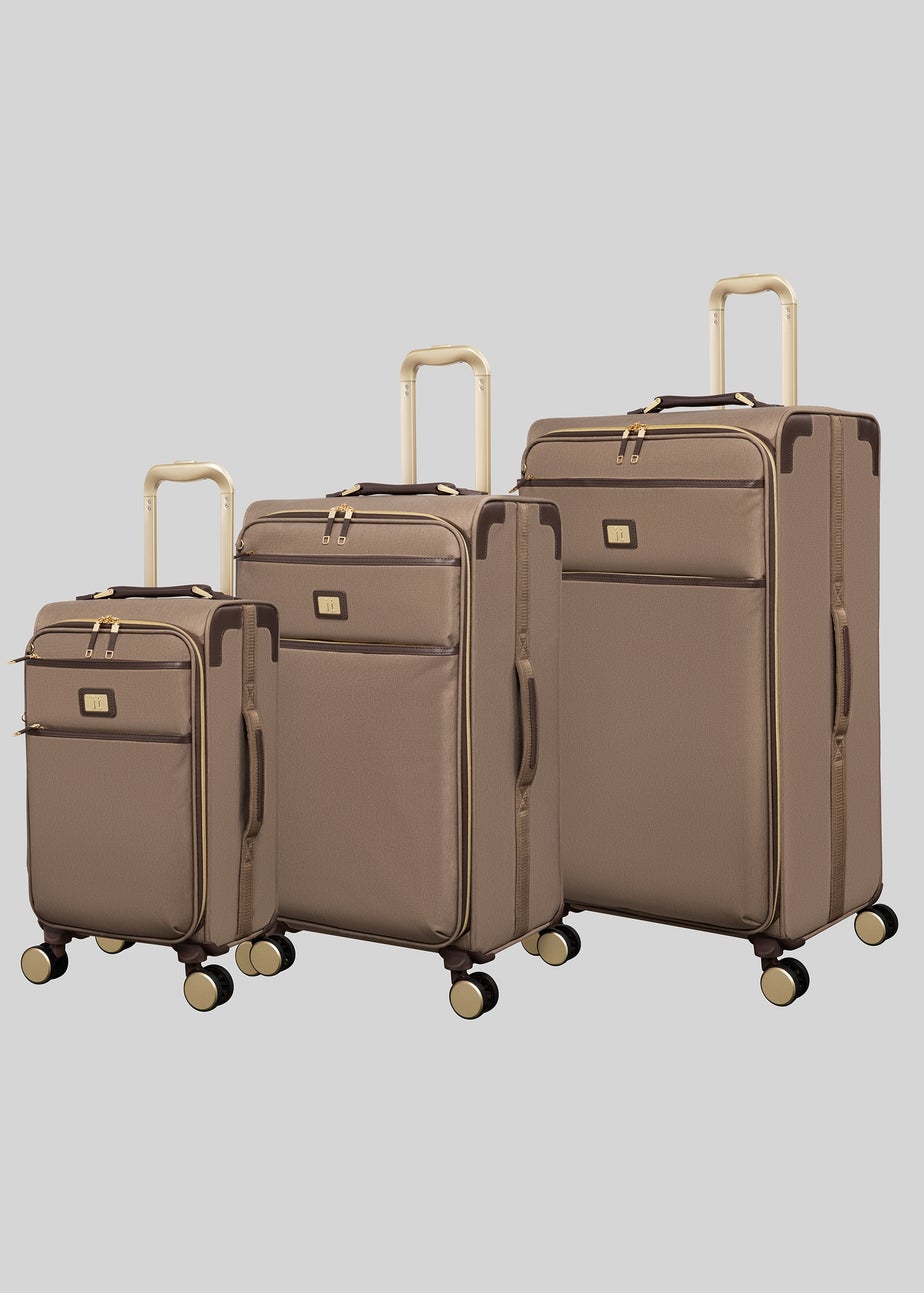IT Luggage Mocha Trim Soft Suitcase