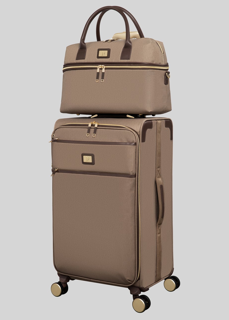 IT Luggage Mocha Trim Soft Suitcase