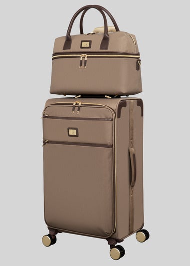 IT Luggage Mocha Trim Soft Suitcase