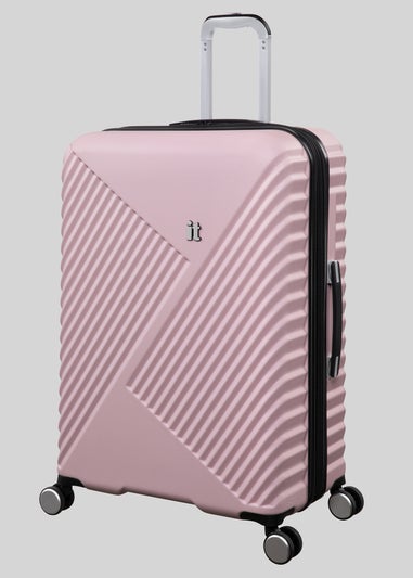 IT Luggage Light Pink Inclining Hard Suitcase