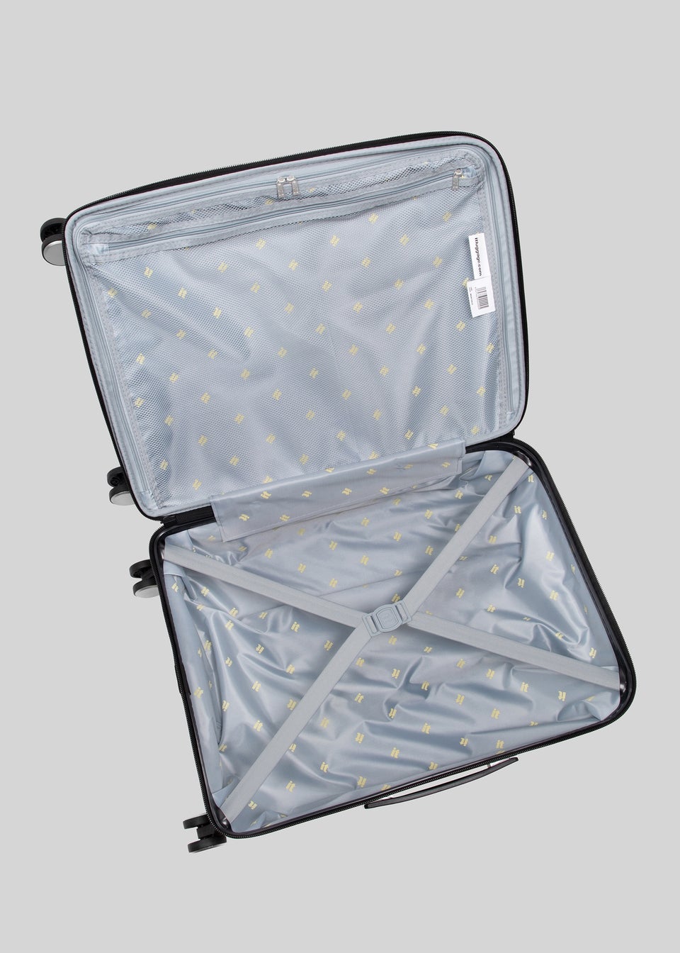 IT Luggage Light Yellow Inclining Wax Hard Suitcase