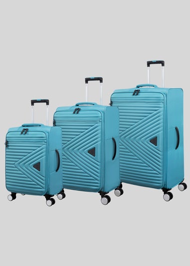 IT Luggage Turquoise Expedite Soft Suitcase