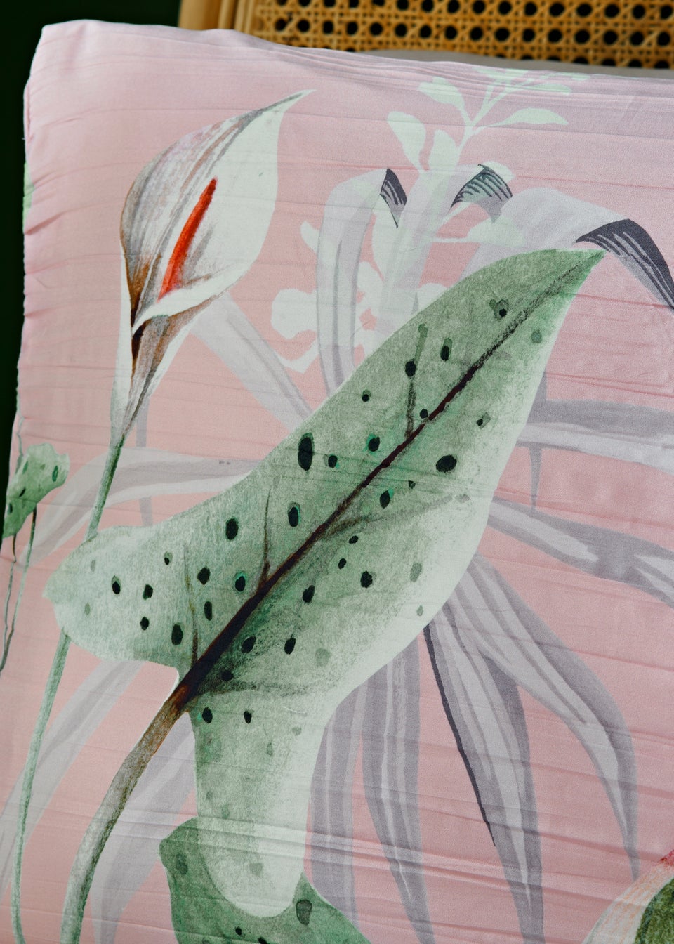 Tropical Birds Crinkle Duvet Set