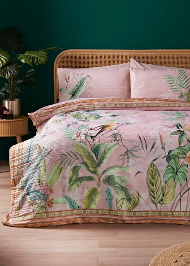 Tropical Birds Crinkle Duvet Set