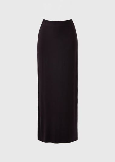 Black Jersey Maxi Skirt