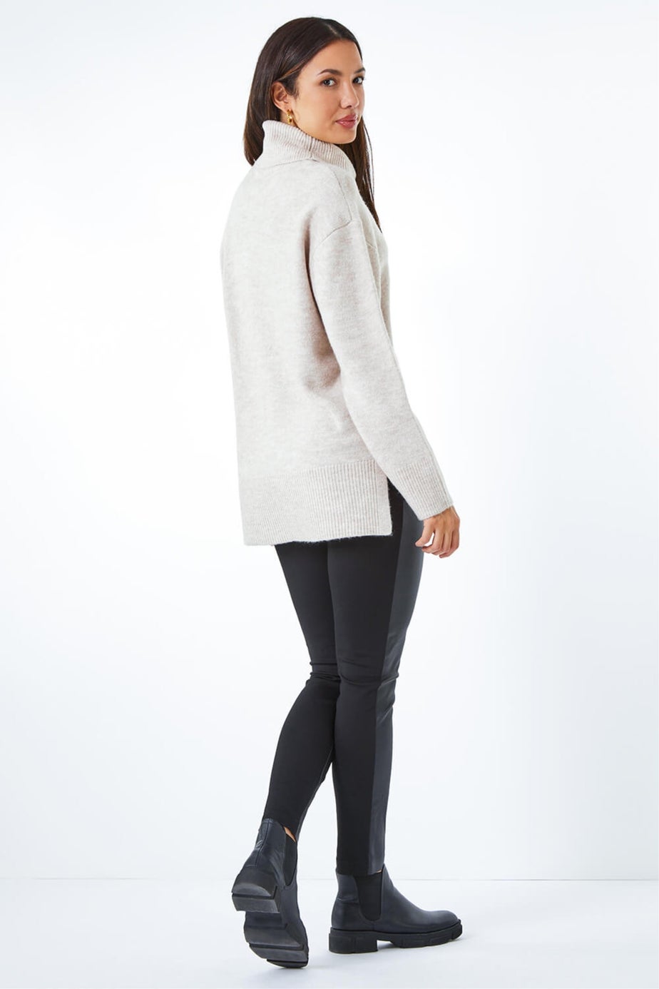 Roman Natural Cosy Feel Turtleneck Jumper