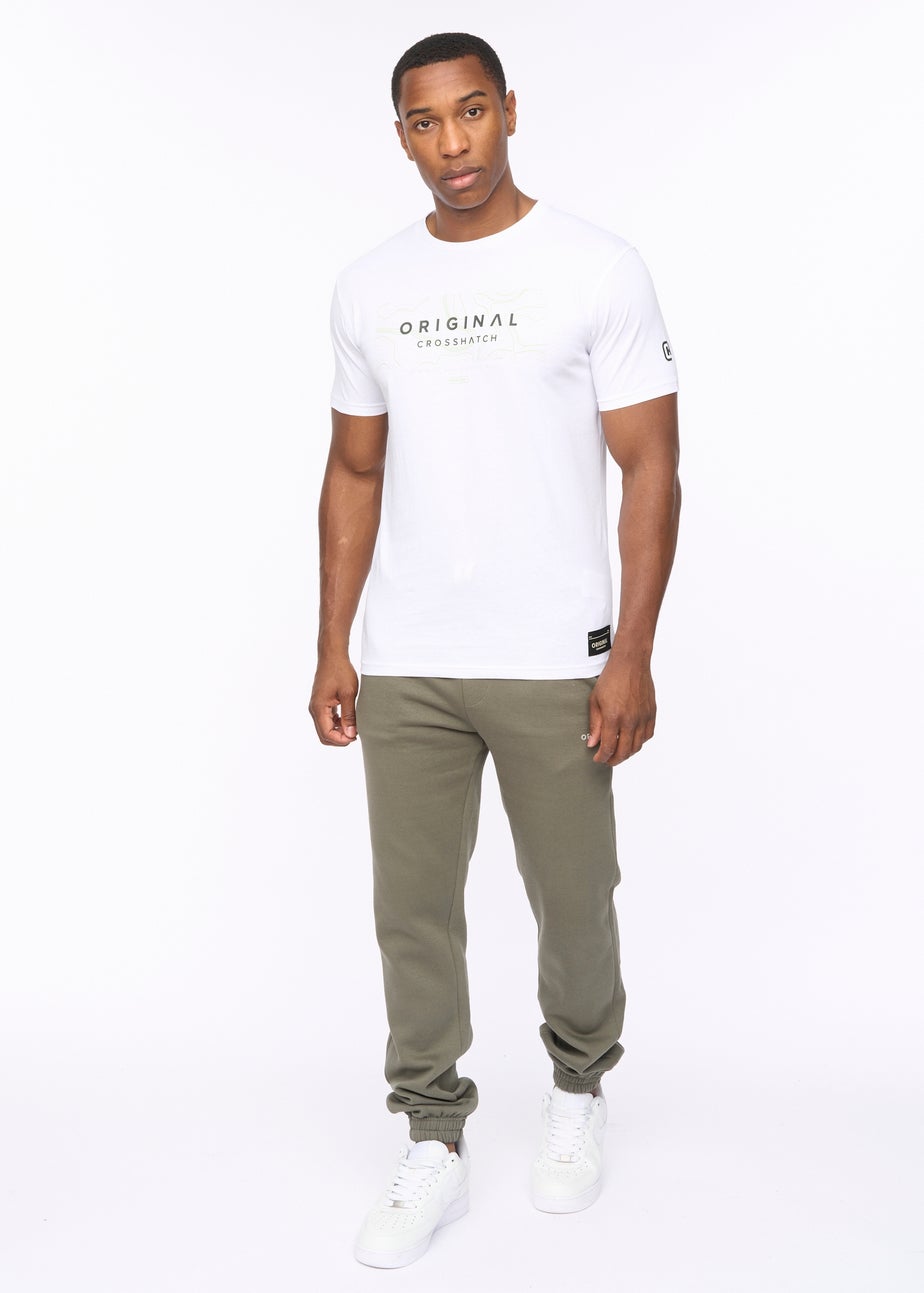 Crosshatch White Mappedout T-Shirt