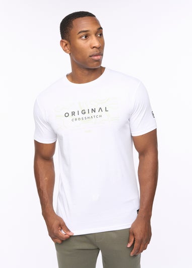 Crosshatch White Mappedout T-Shirt