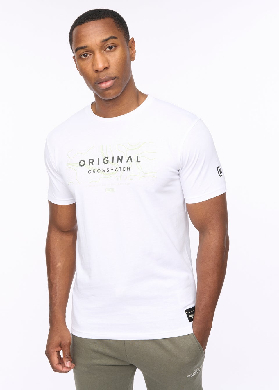 Crosshatch White Mappedout T-Shirt